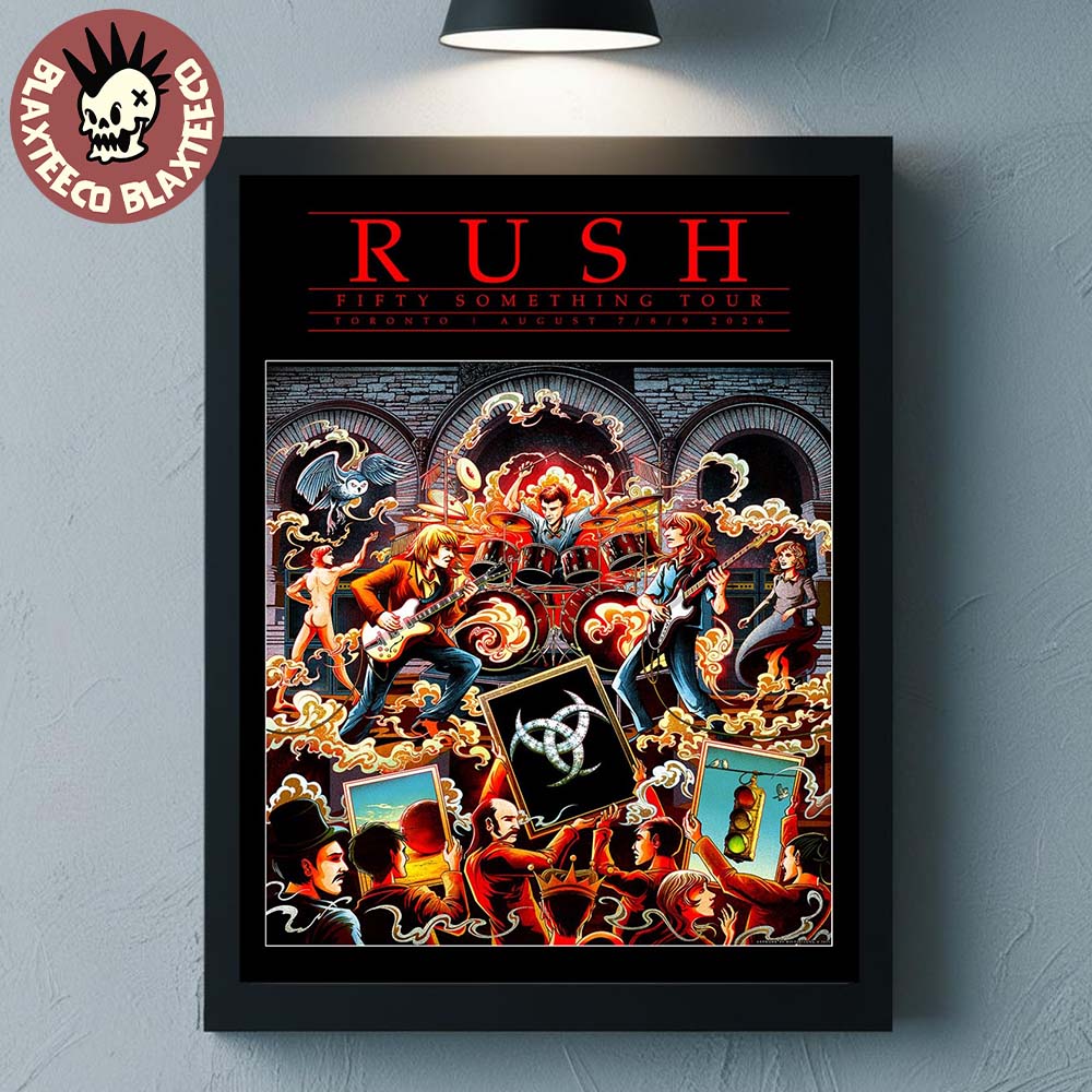 Rush Toronto ON Canada 2026 YYZ Pop Up Shop Moving New Pictures Event Litho Poster On August 7 8 9 2026 Home Decor Poster Canvas