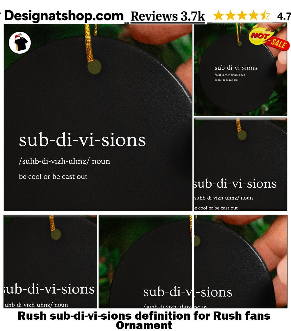 Rush sub-di-vi-sions definition for Rush fans shirt