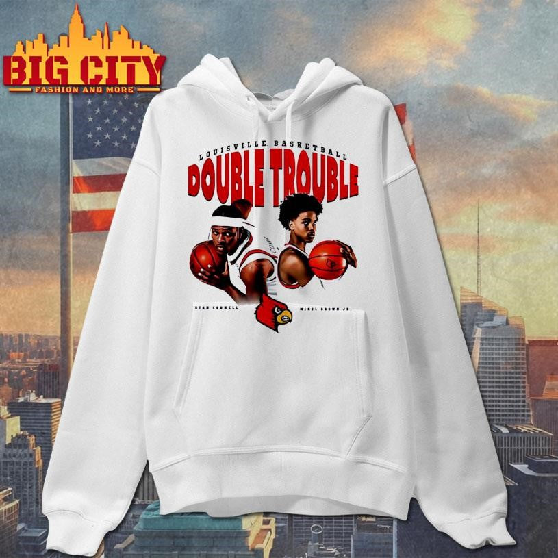 Ryan Conwell and Mikel Brown Jr Louisville Cardinals Double Trouble Shirt Unisex