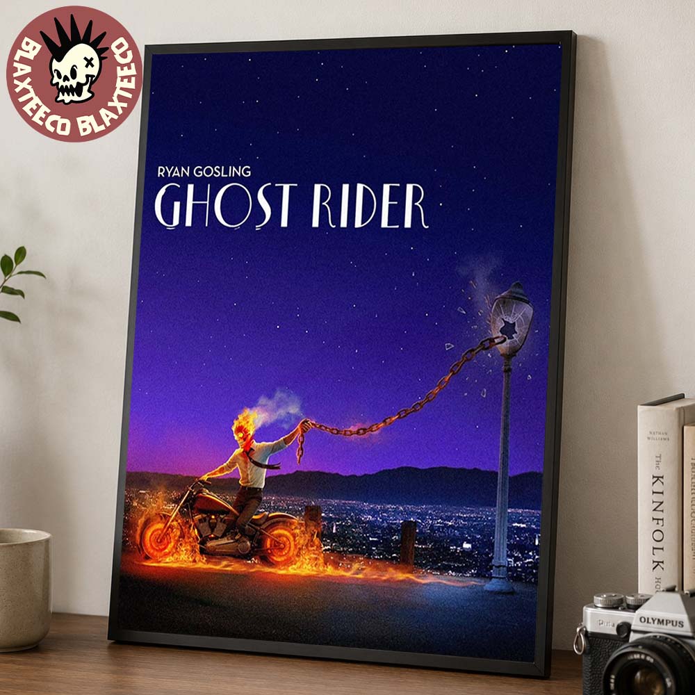 Ryan Gosling Ghost Rider X La La Land Home Decor Poster Canvas