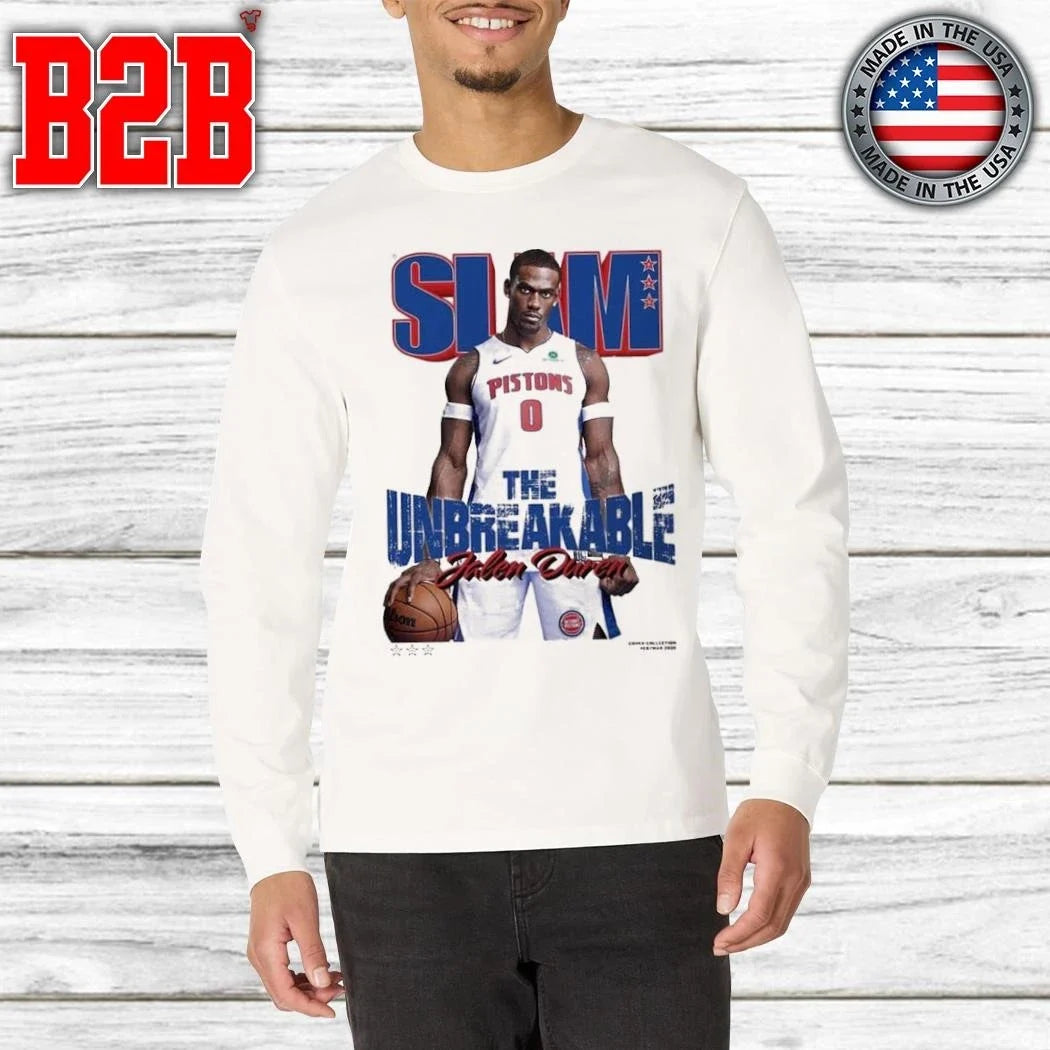 SLAM 260 Jalen Duren Magazine Cover The Unbreakable From Team Detroit Pistons Shirt Unisex