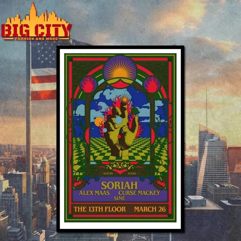 SORIAH In Austin TX On Mar 26 2026 Poster Shirt Unisex