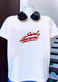 Saint Laurent Logo Red T-Shirt
