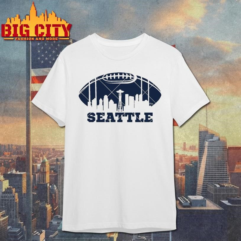 Seattle football Skyline Shirt Unisex