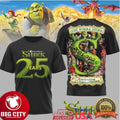 Shrek 25 Years Anniversary 2001 2026 The Whole Story Character Two Sided Shirt Unisex