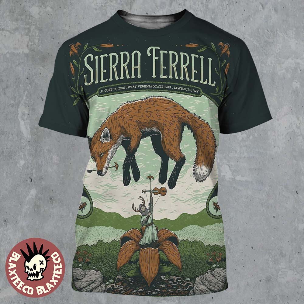 Sierra Ferrell Lewisburg WV 2026 Show Poster Live At West Virginia State Fair On August 16 2026 All Over Print Shirt