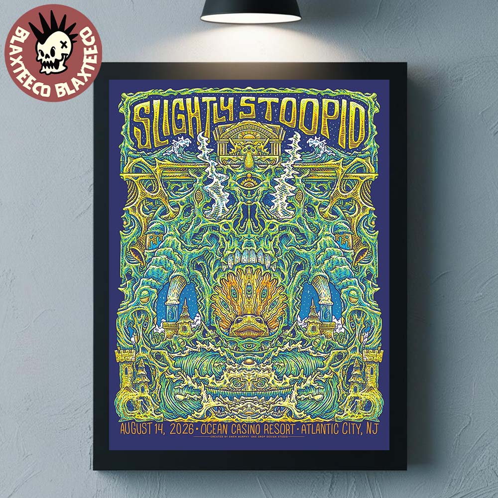 Slightly Stoopid Atlantic City NJ 2026 Event Poster At Ocean Casino Resort On August 14 2026 Home Decor Poster Canvas