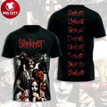 Slipknot Band Music Members Masks Collage Two Sided Shirt Unisex