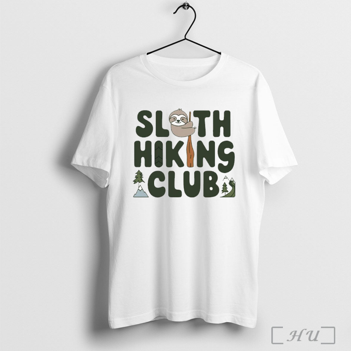 Sloth Hiking Club T Shirt Unisex