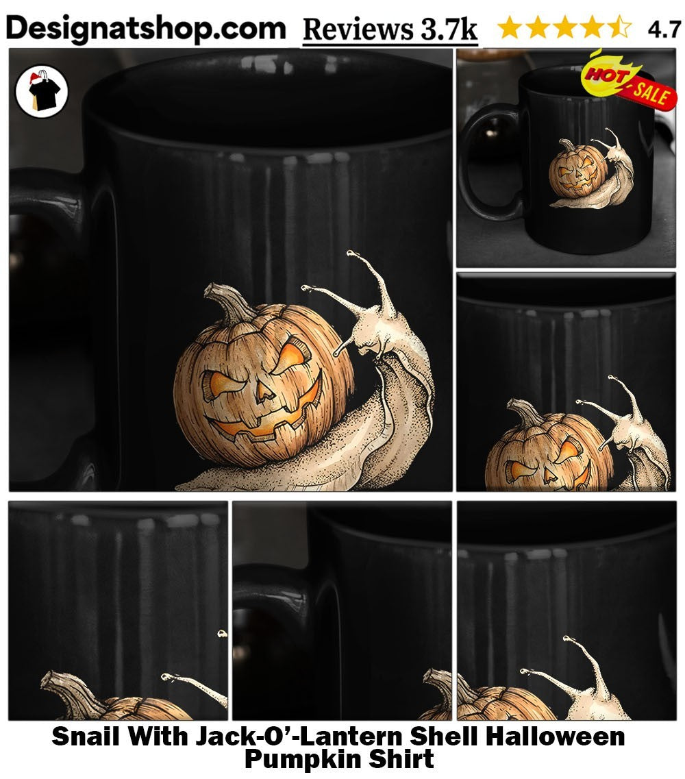 Snail With Jack-O’-Lantern Shell Halloween Pumpkin Shirt