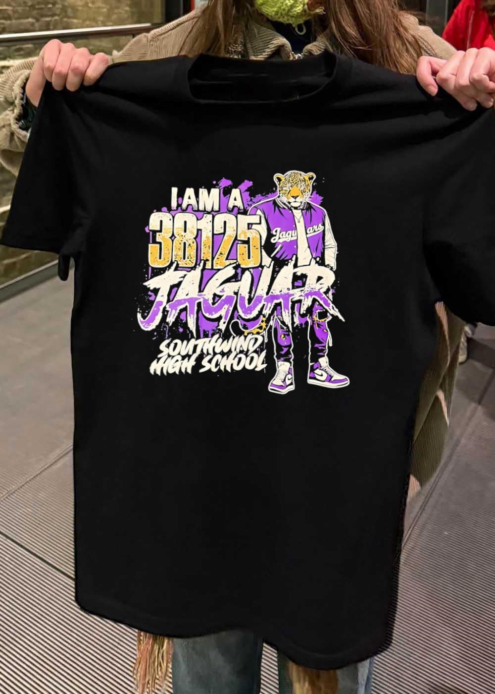 Southwind High School Gear Represent the 38125 Jaguar Spirit T-Shirt