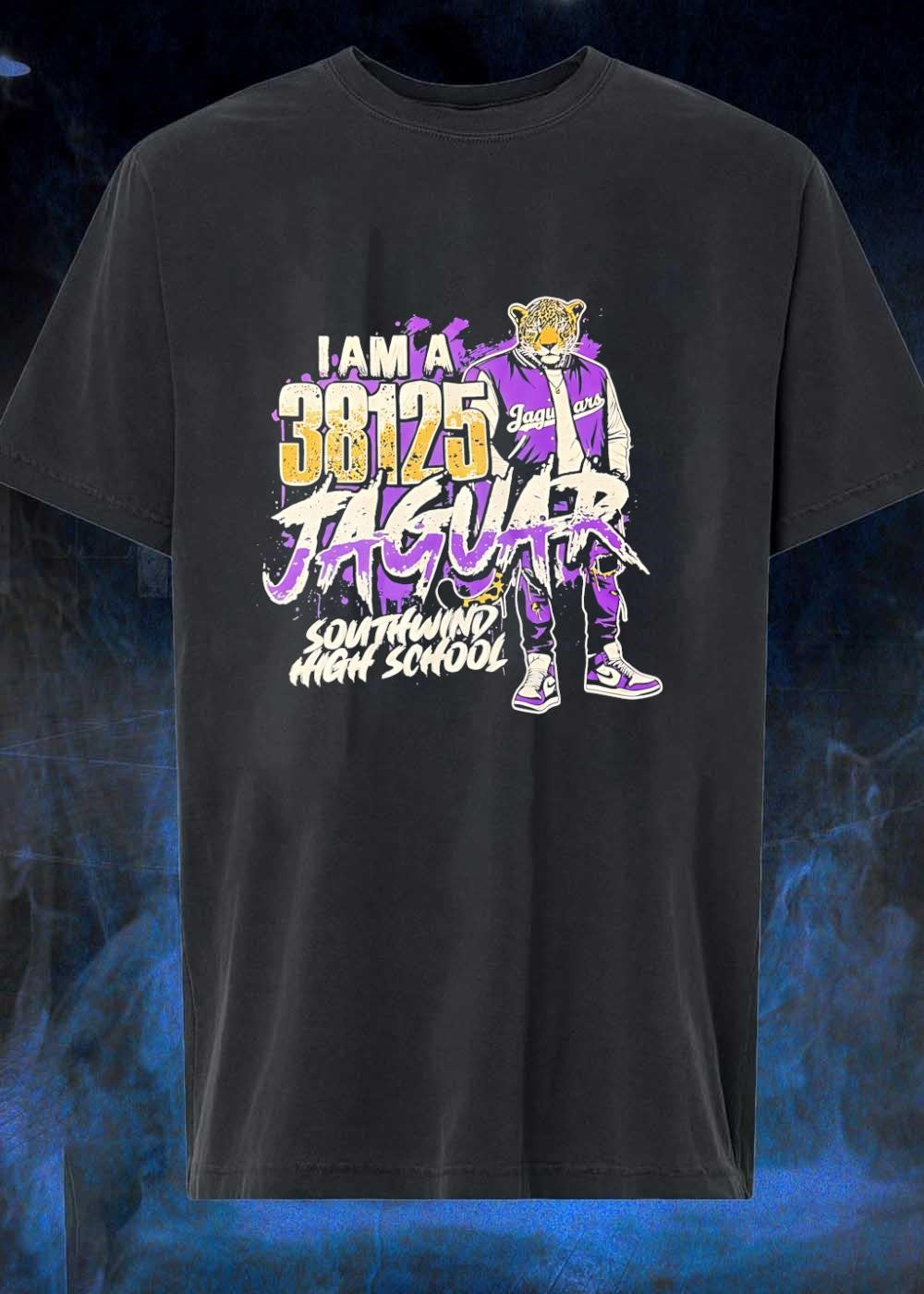 Southwind High School Gear Represent the 38125 Jaguar Spirit T-Shirt