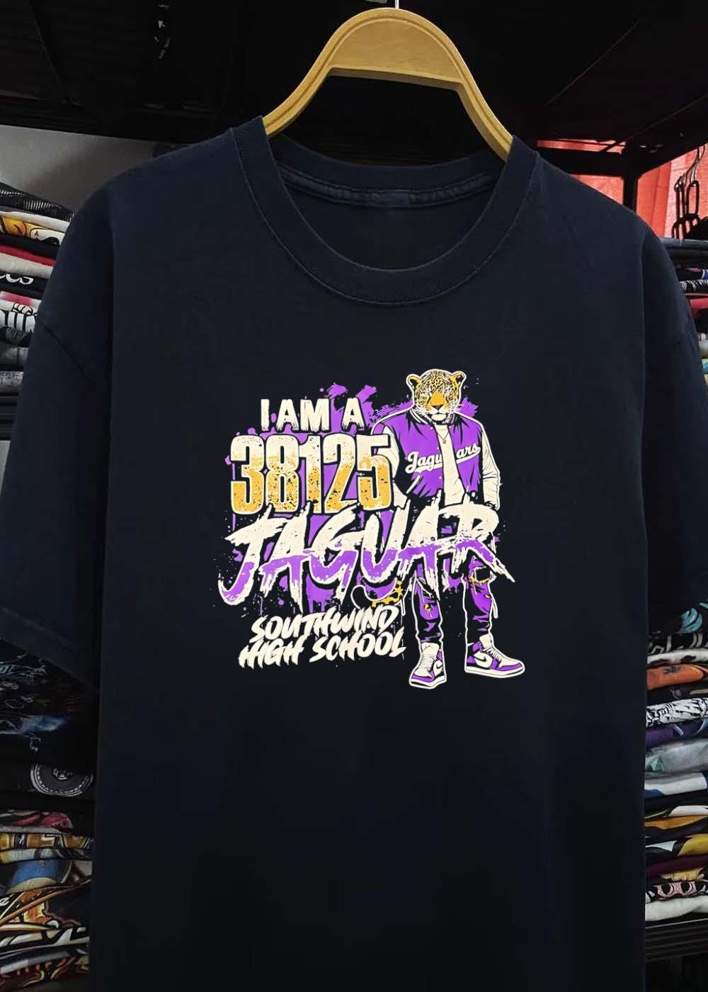 Southwind High School Gear Represent the 38125 Jaguar Spirit T-Shirt