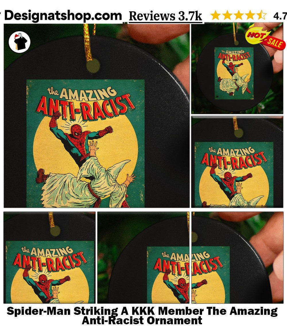 Spider-Man Striking A KKK Member The Amazing Anti-Racist shirt