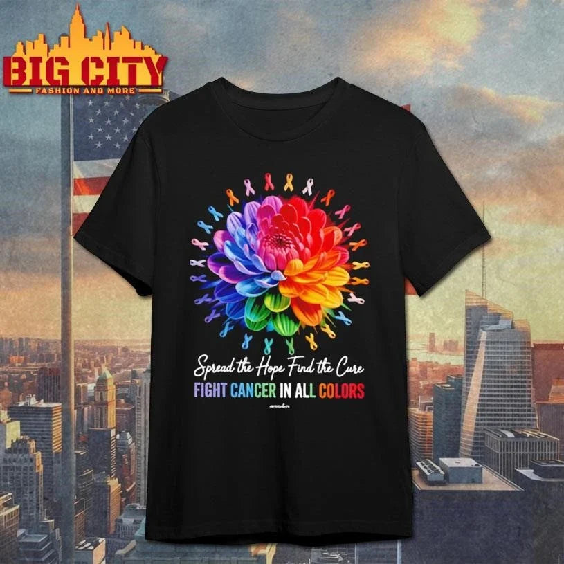 Spread the hope find a cure flower 2026 shirt Unisex