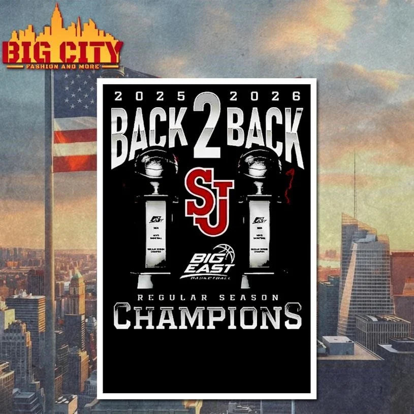 St John’s Red Storm Men 2026 Big East Tournament Champions Unisex