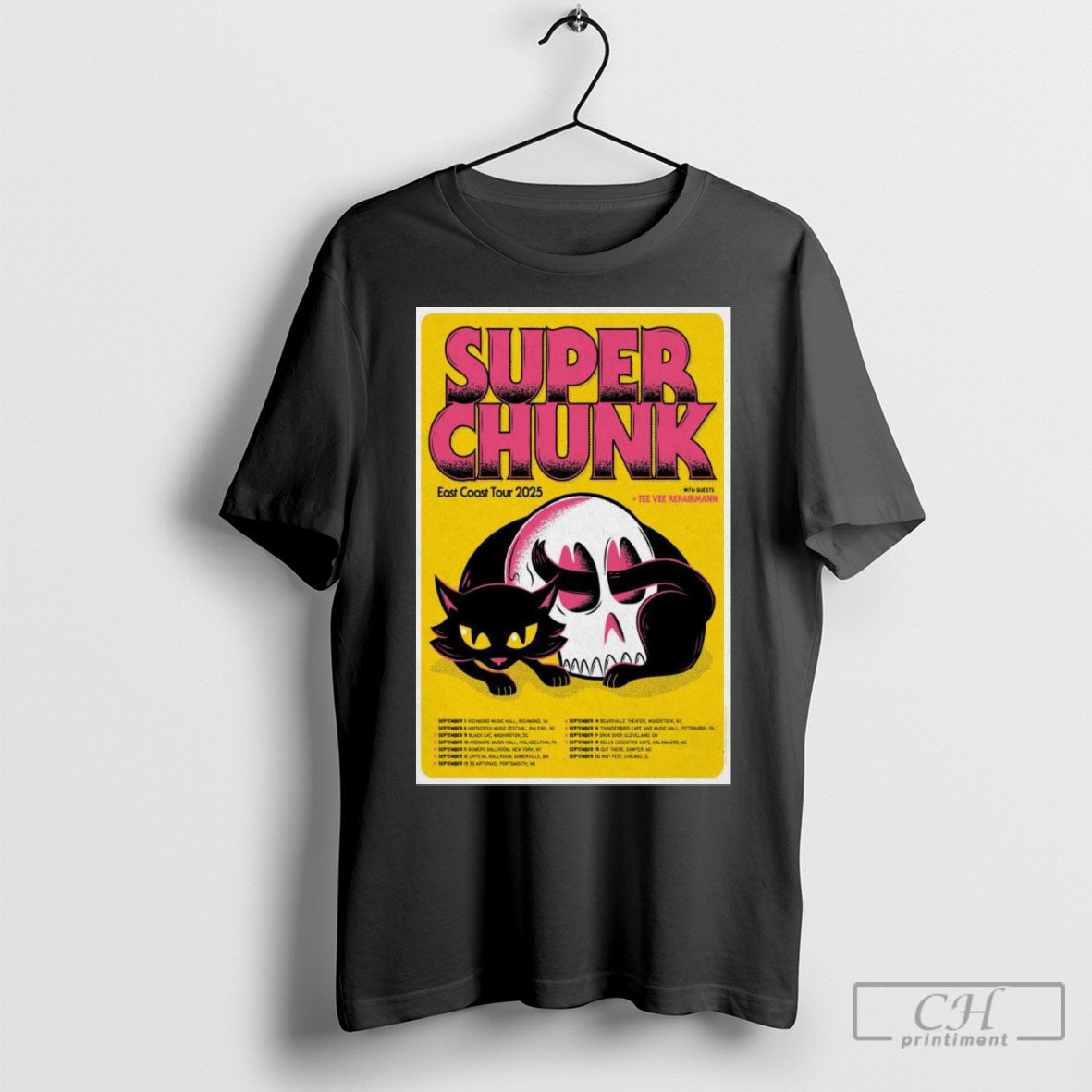 Superchunk East Coast 2025 Tour T Shirts Unisex