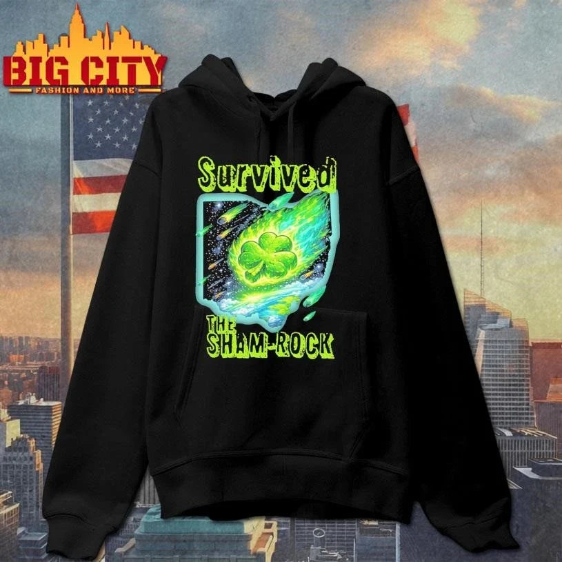 Survived The Sham-rock Clover Shirt Unisex