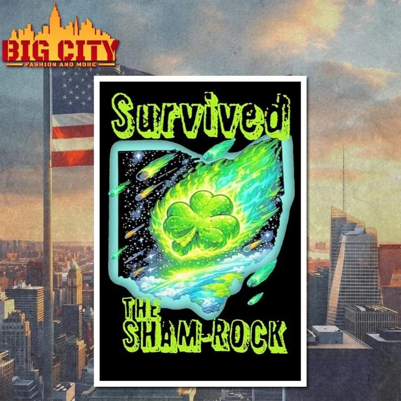 Survived The Sham-rock Clover Shirt Unisex
