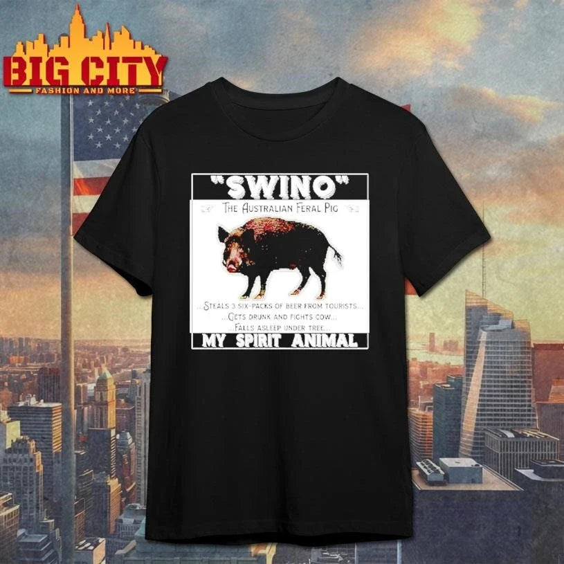 Swino The Australian Feral Pig My Spirit Animal Graphic Shirt Unisex