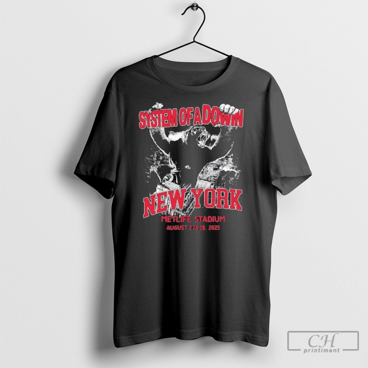 System Of A Down New York August 27 28 2025 T Shirts Unisex
