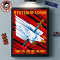 System Of A Down SOAD Warsaw Poland 2026 Exclusive Venue Poster At PGE Narodowy On 18 And 19 July 2026 Home Decor Poster Canvas