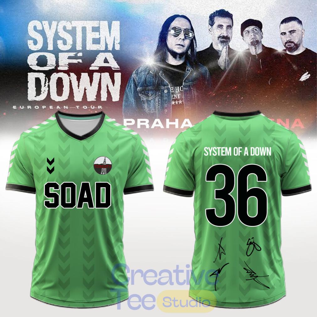 System of a Down “Europe-UK Stadium Tour 2026” Signature Football Jersey