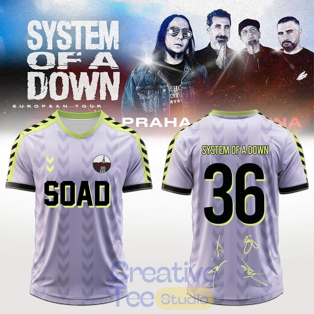 System of a Down “Europe-UK Stadium Tour 2026” Signature Football Jersey