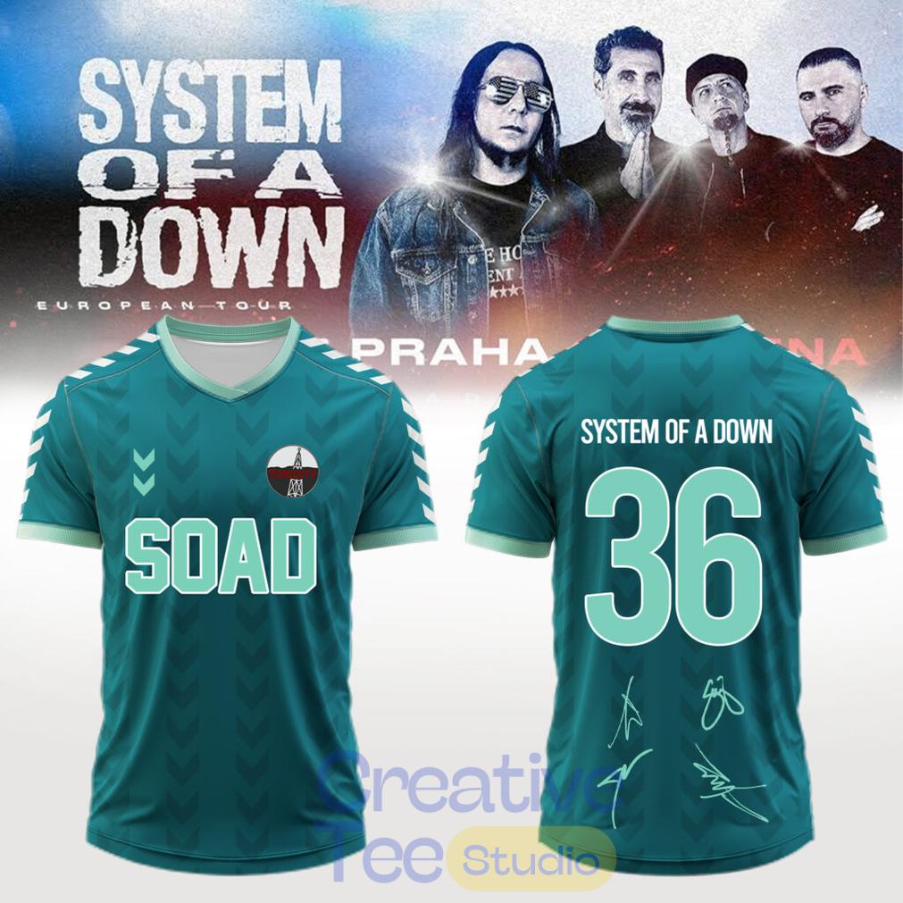 System of a Down “Europe-UK Stadium Tour 2026” Signature Football Jersey