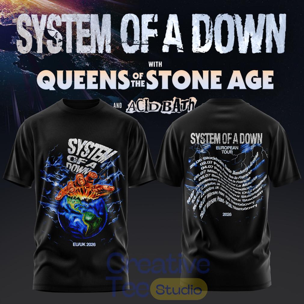System of a Down UK EU Tour 2026 Special T-Shirt