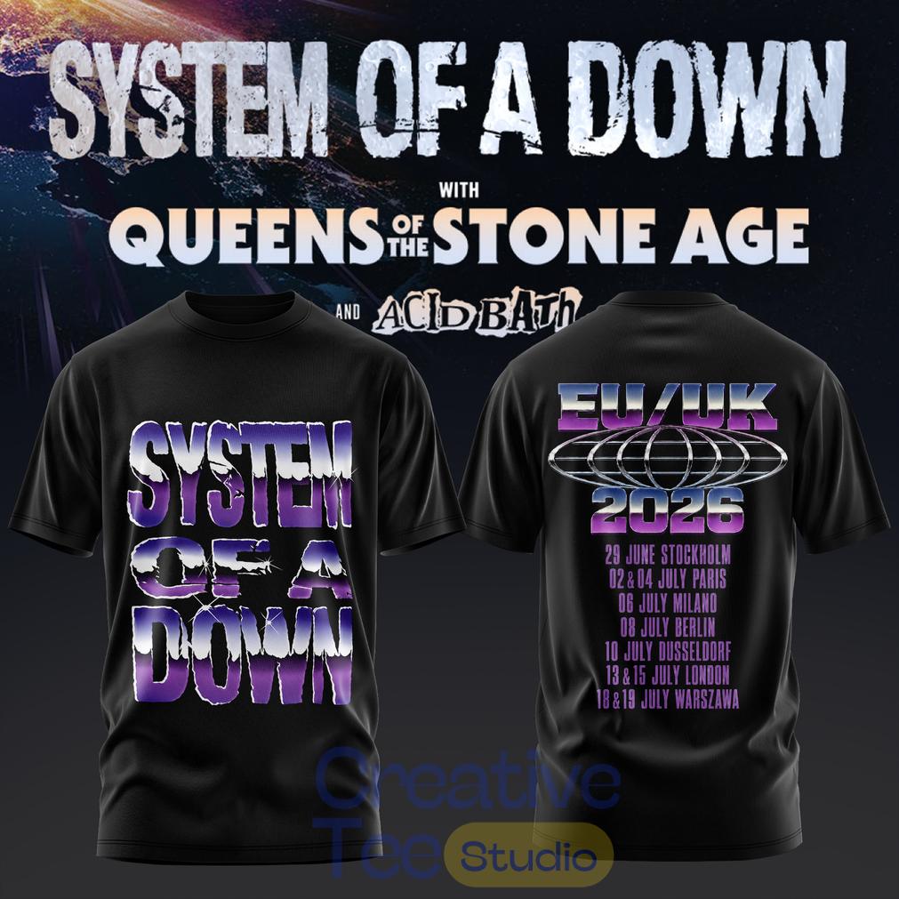 System of a Down UK EU Tour 2026 Special T-Shirt