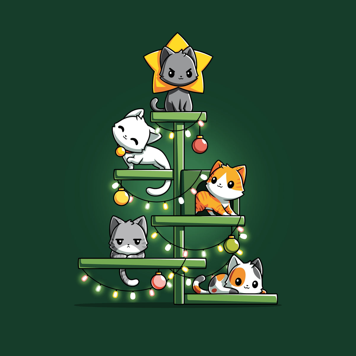 Kitty Christmas Tree Unisex