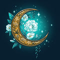Floral Moon Unisex
