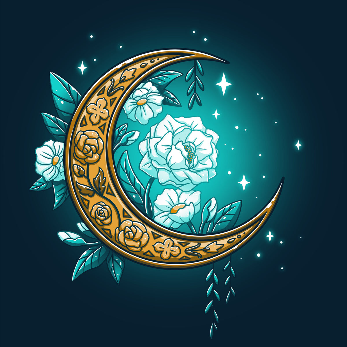Floral Moon Unisex