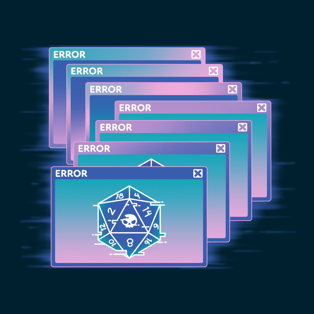 GlitchWave D20 Unisex