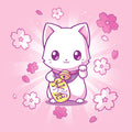Lucky Sakura Kitty Unisex