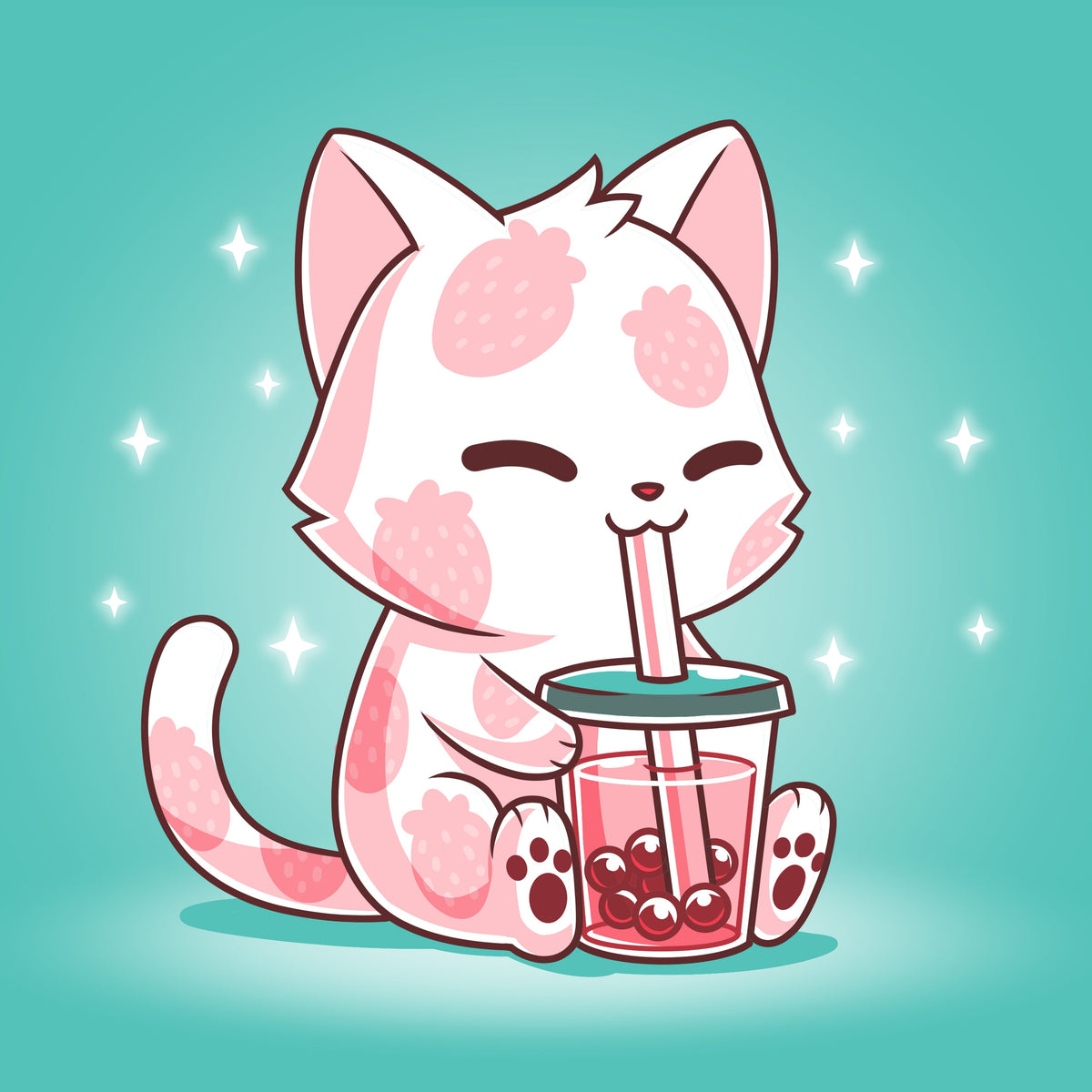Strawberry Boba Cat Unisex