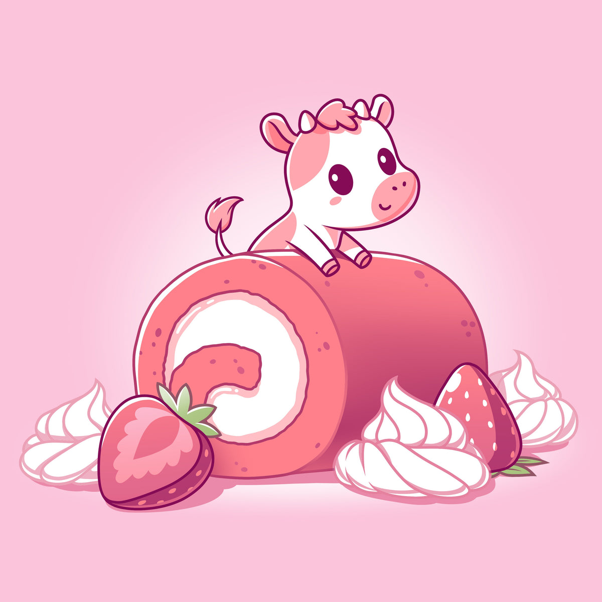 Strawberry Roll Cow Unisex