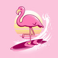 Surfing Flamingo Unisex