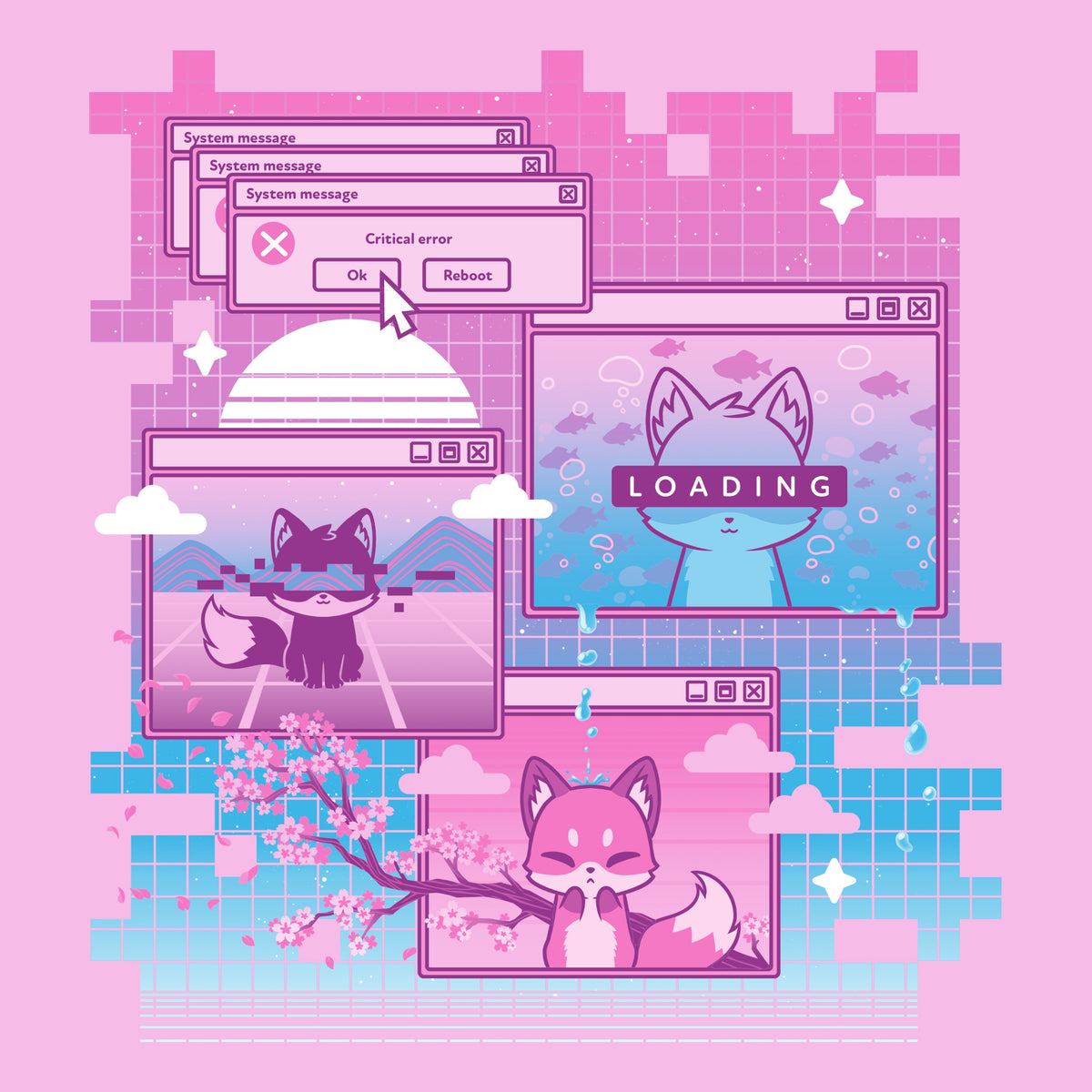 Vaporwave Fox Unisex