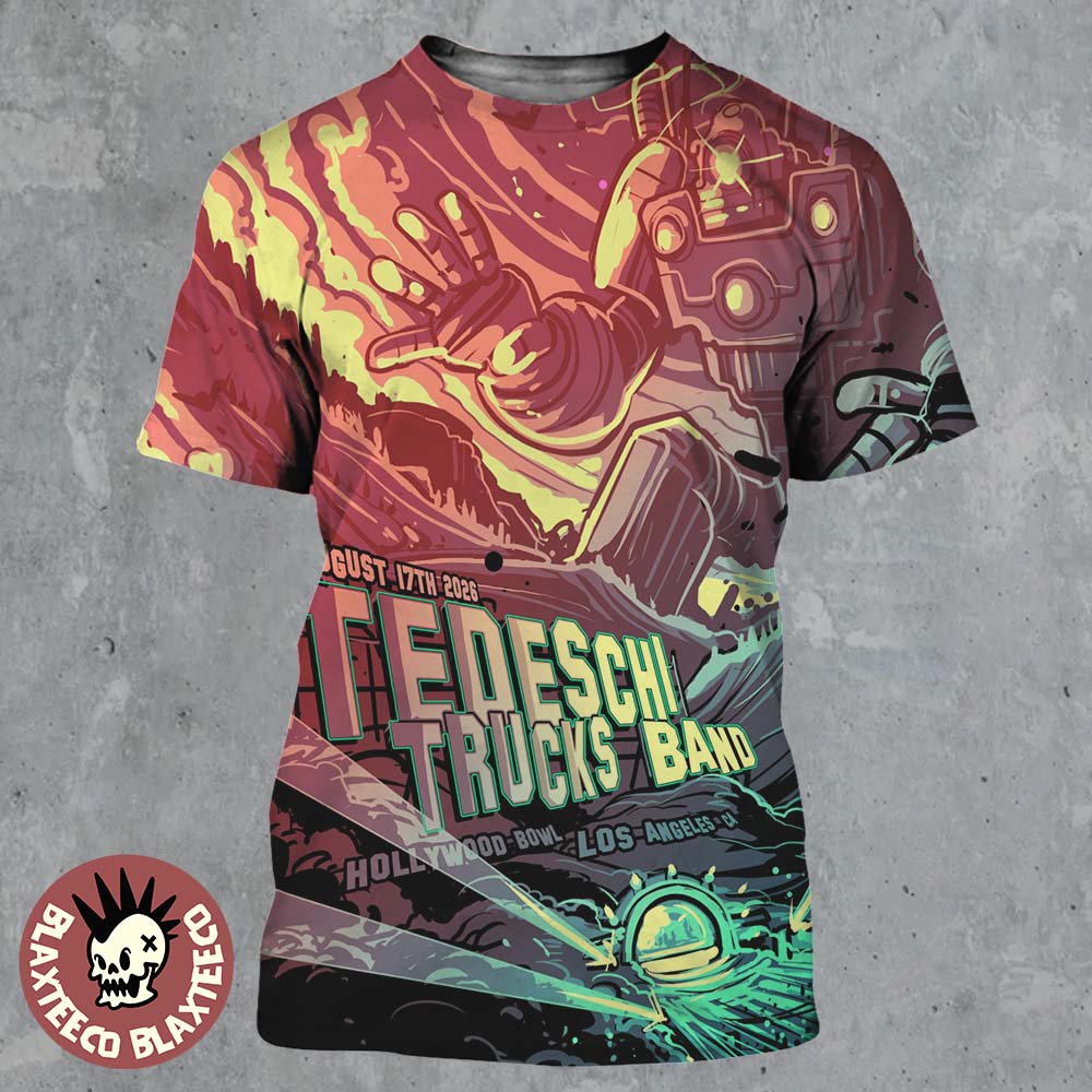 Tedeschi Trucks Band Los Angeles CA 2026 Tonight Show Poster At Hollywood Bowl On August 17 2026 All Over Print Shirt