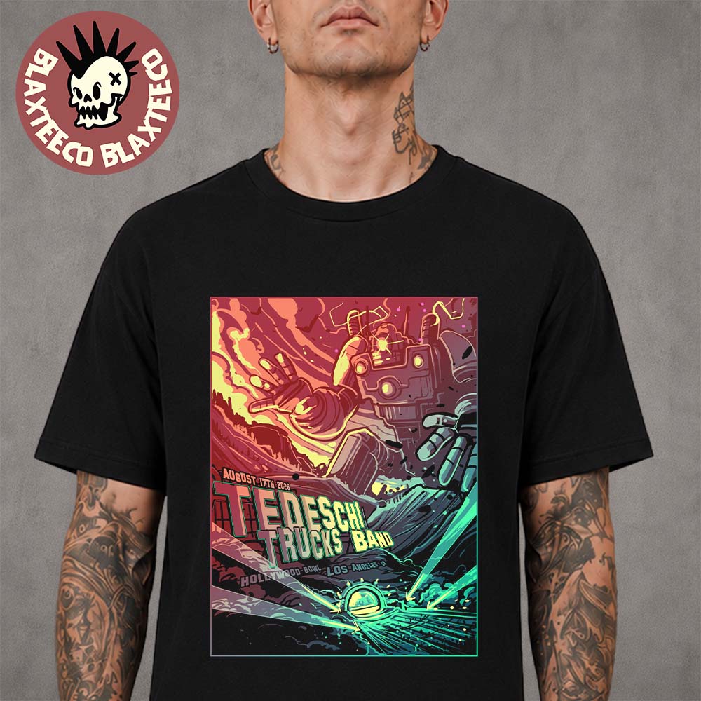 Tedeschi Trucks Band Los Angeles CA 2026 Tonight Show Poster At Hollywood Bowl On August 17 2026 T-Shirt