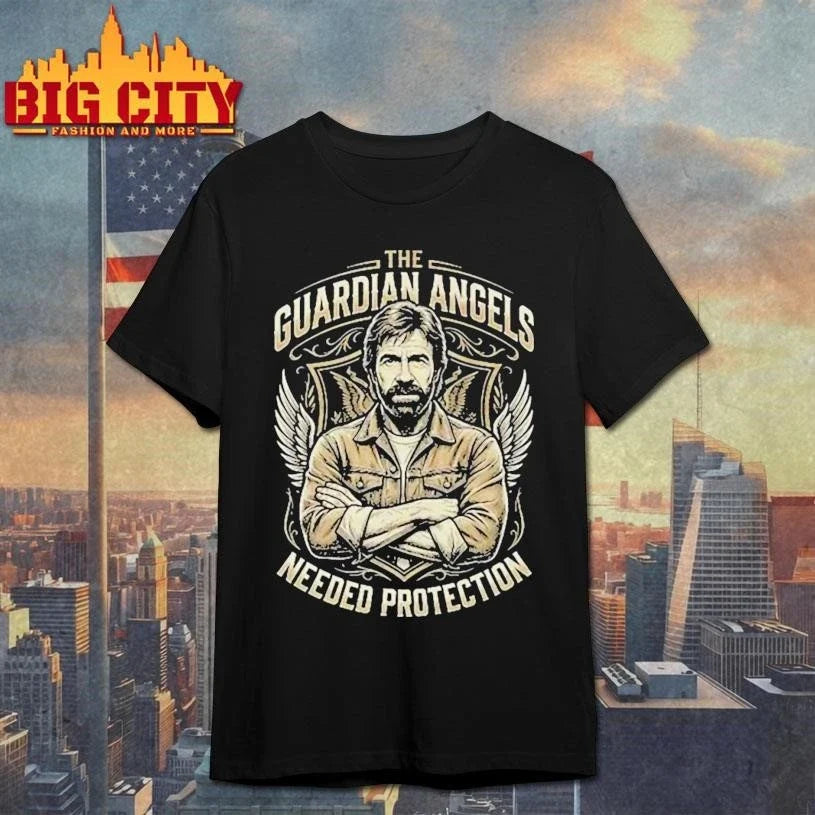 The Angels Needed Protection Rip Chuck Norris Vintage Shirt Unisex
