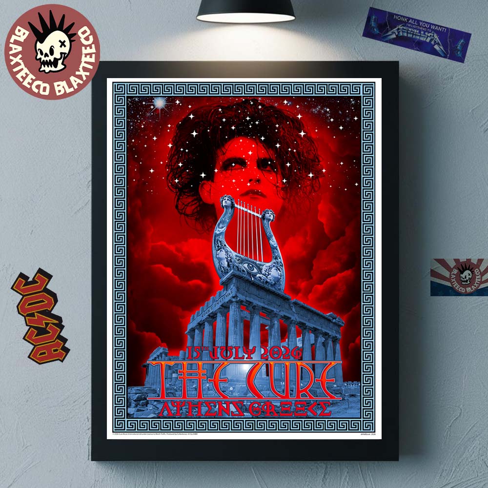 The Cure Athens Greece 2026 Limited Edition Event Poster Live At Ejekt Festival On 15 July 2026 Home Decor Poster Canvas