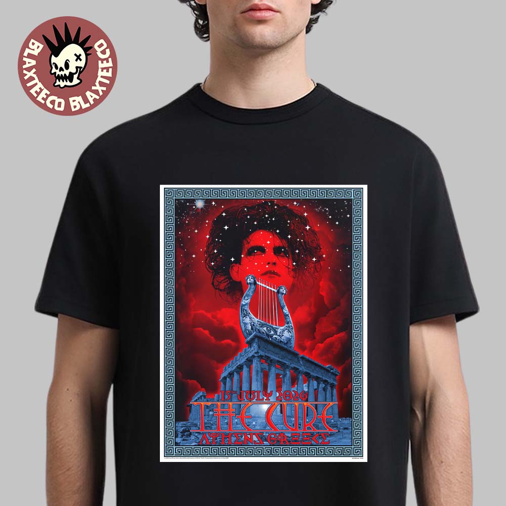 The Cure Athens Greece 2026 Limited Edition Event Tee Live At Ejekt Festival On 15 July 2026 T-Shirt