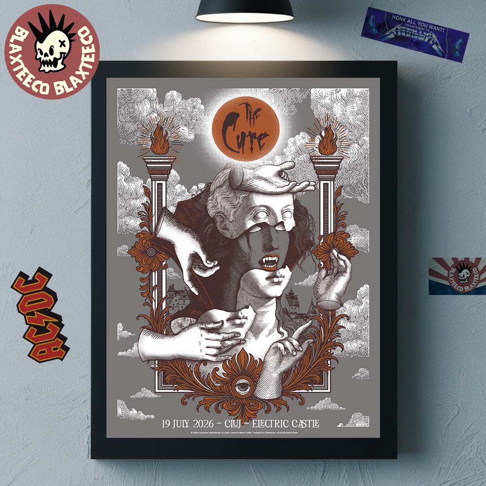 The Cure Cluj Romania 2026 Limited Edition Event Poster At Electric Castle On 19 July 2026 Decor Poster Canvas