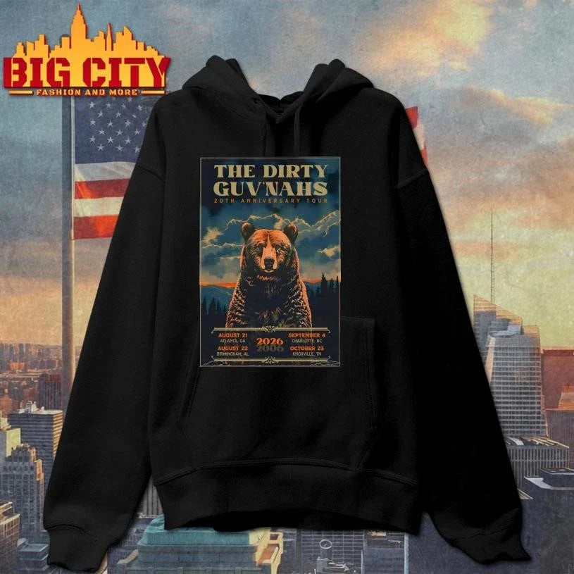 The Dirty Guv’nahs 2026 20th Anniversary Tour Poster Shirt Unisex