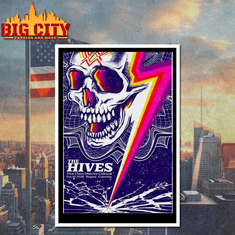The Hives Bogotá Colombia Feb 10 2026 Poster Shirt Unisex