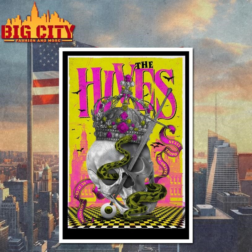 The Hives Teatro Metropólitan Mexico Feb 11 2026 Poster Shirt Unisex