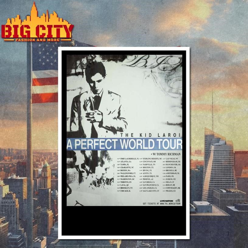 The Kid Laroi A Perfect World Tour 2026 Schedule Dates Home Decor Poster Shirt Unisex